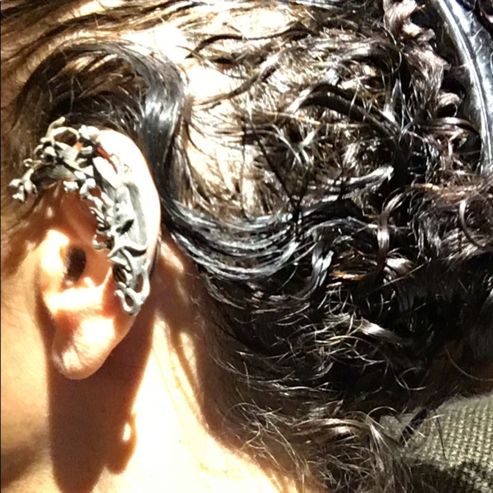 Sterling silver ear cuff